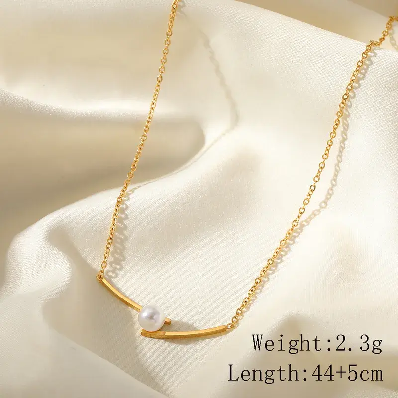 Pearl Curve Necklace - FY0021